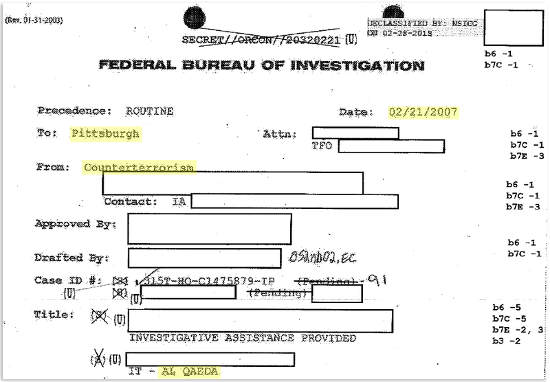 Illustration for article titled FBI Secretly Collected Data on Aaron Swartz Earlier Than We Thought—in a Case Involving Al Qaeda
